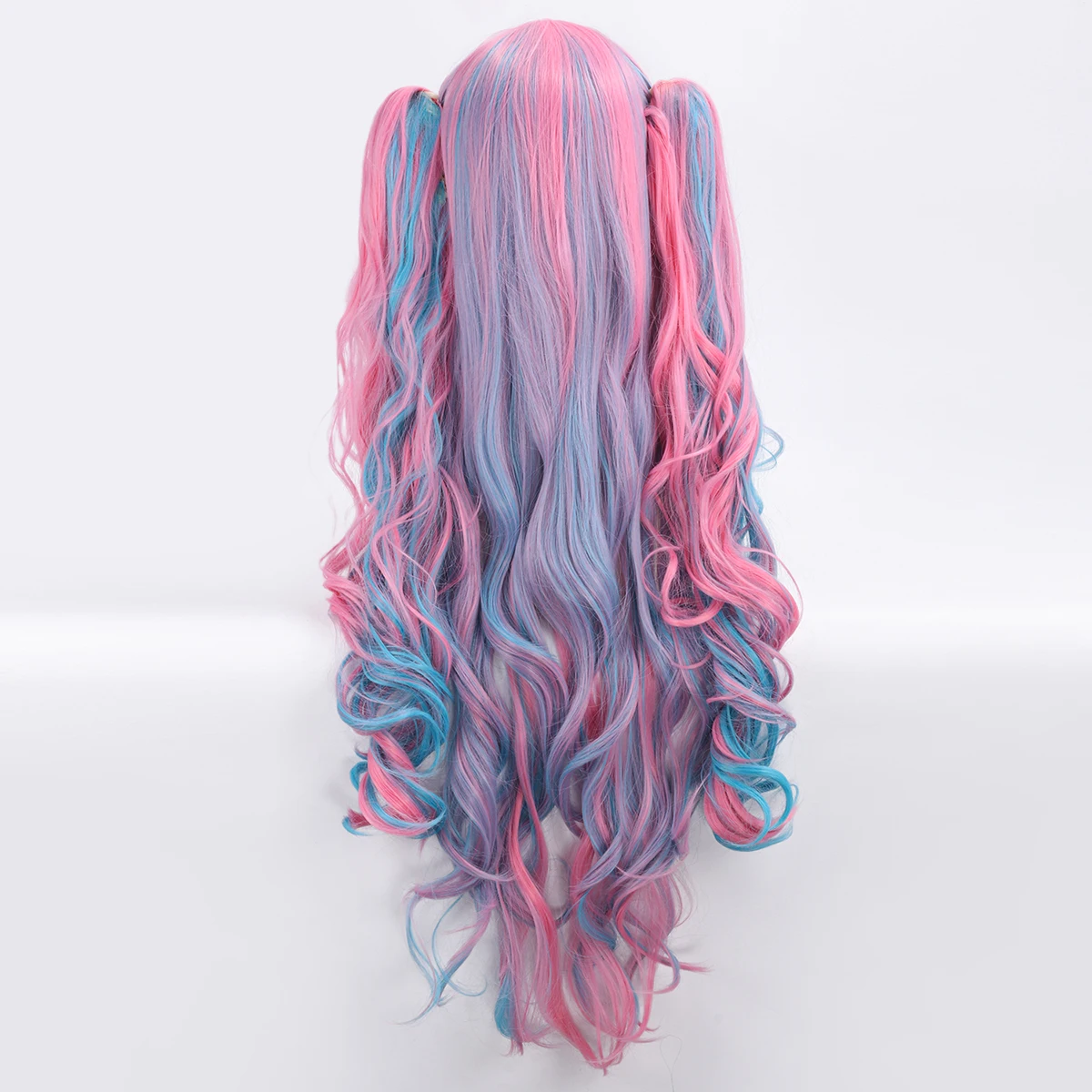 Cosplay Anime Synthetic Wig Lolita Cute Lolita Loli Twin Tails Tiger Mouth Clip Long Curly Hair Fake Fur