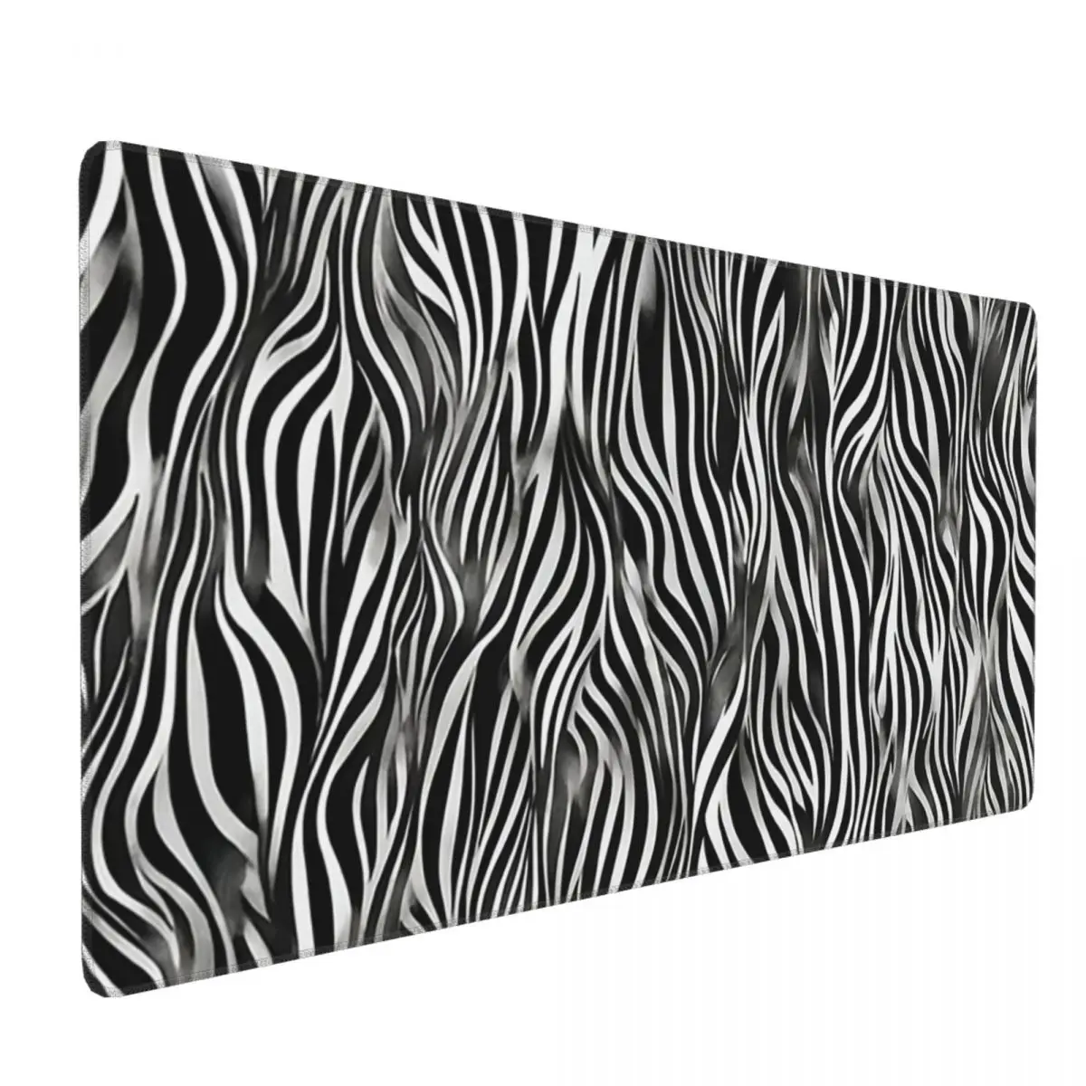 Large Mouse Pad Liquid Black White Zebra Pattern Gamer Laptop Mats Keyboard Carpet Computer Gaming Office Accessories Desk Mat