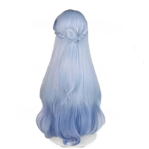 Honkai Star Rail Robin Cosplay Peruca Sintética Longa Azul Gradiente Peruca Cosplay Jogo Perucas Cosplay Resistente ao Calor Perucas ROBIN