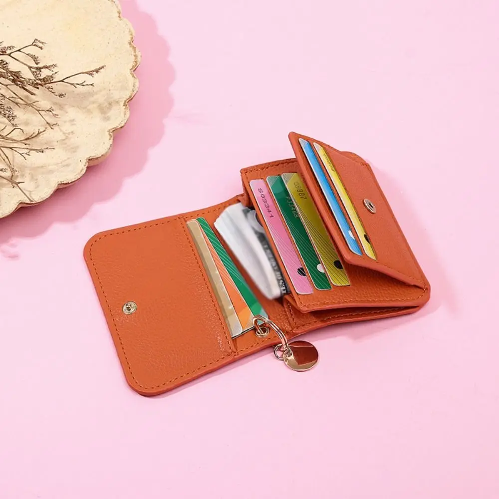 المحمولة الكورية نمط المرأة المحفظة محفظة حامل بطاقة بولي Leather حامل بطاقة جلدية سستة قصيرة مخلب حافظة للبطاقات الرجال