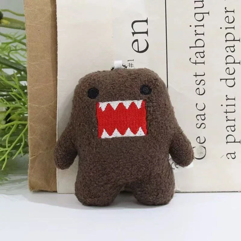 Domo Kun Plush Keychain Anime Keyring Charm for Bag Keys Gift Kawaii Cute Collection About 9*7*4 Cm
