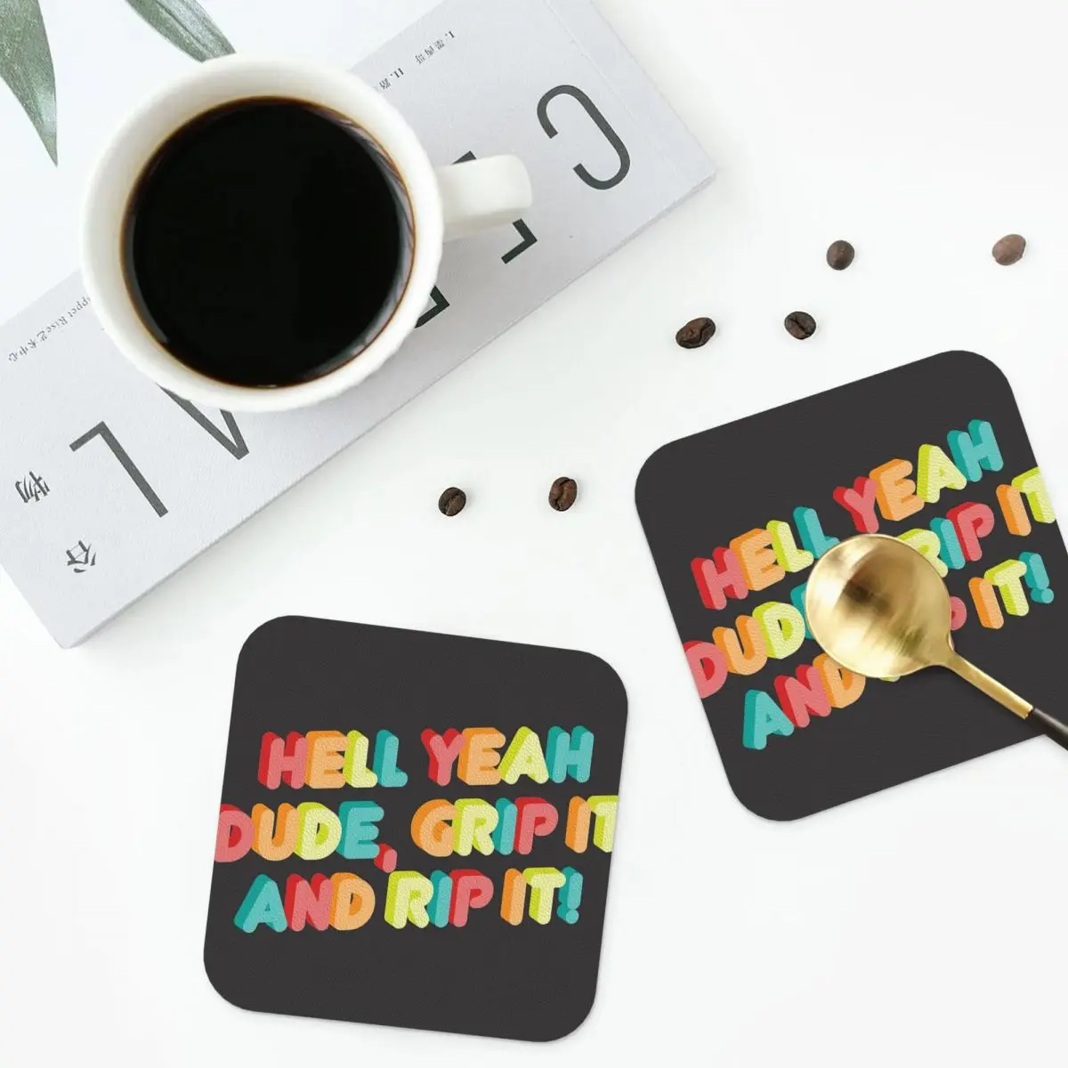 Grip It And Rip It! Coasters Baking Mat Dining Table Mat kitchen Accessories Mat For Dishes Napkins Mat Coffee Mat Hot Pad