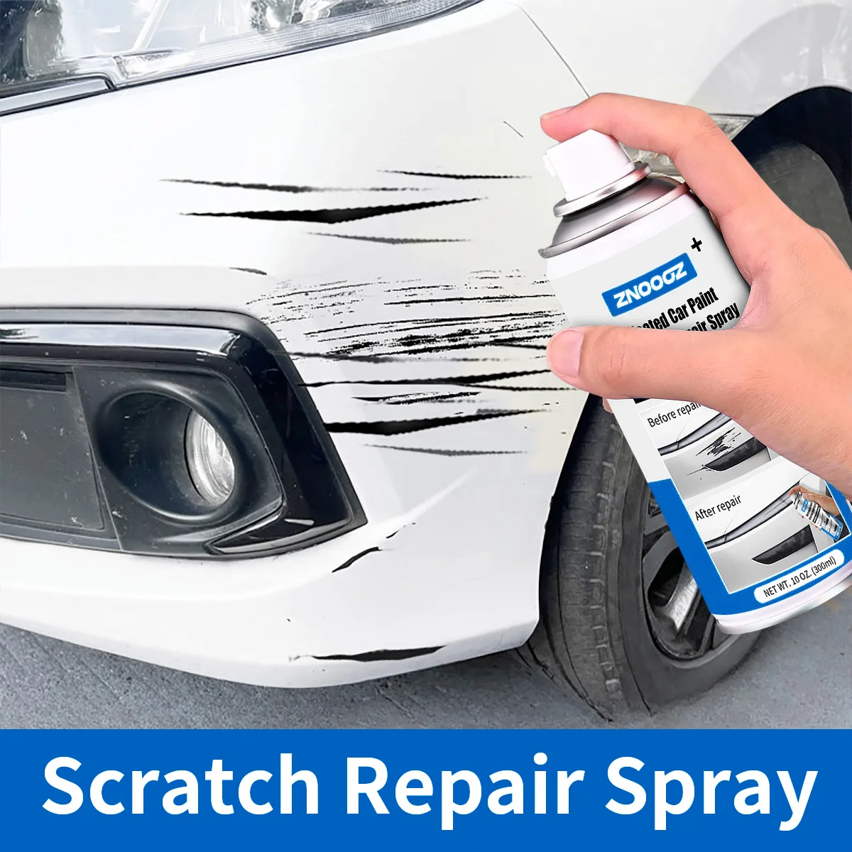 

Белая ручка для удаления автомобильных царапин, глубокая краска для удаления царапин, белая, черная, красная, серебристая ручка для автомобильной краски, спрей для ремонта автомобильных царапин, 300 мл