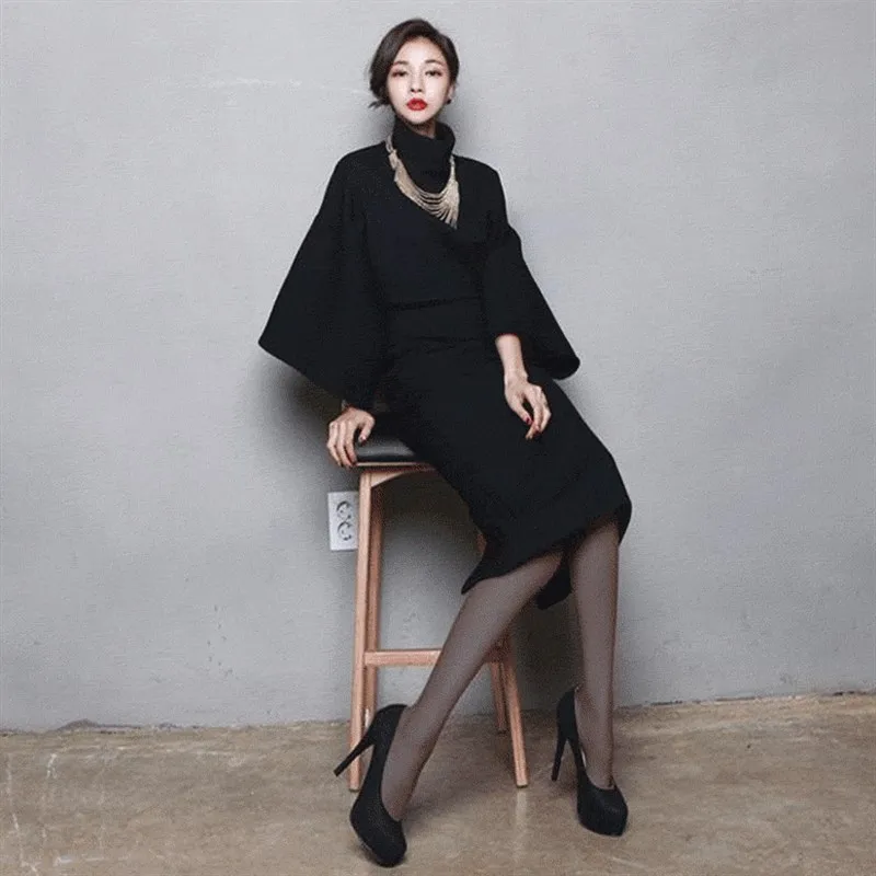 Faionable-Conjunto de falda y Top ajustado para mujer, traje coreano Sle de invierno, conjunto de dos piezas, adecuado para caminar Ci, novedad