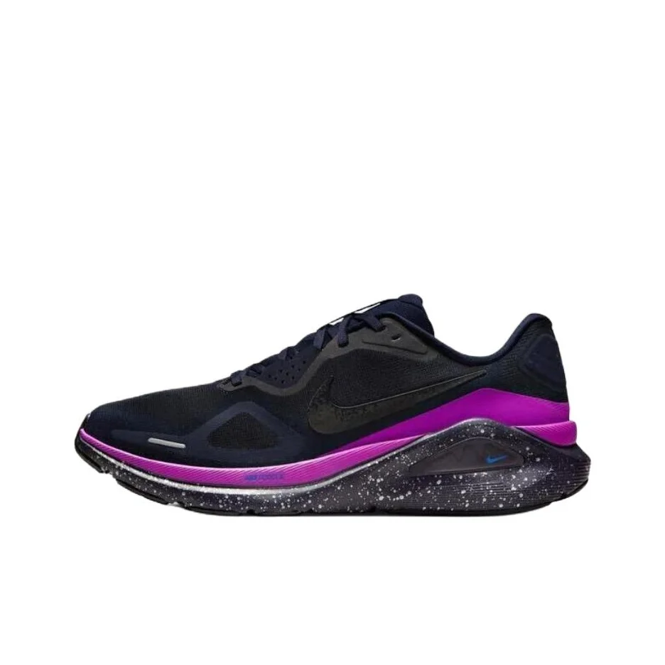 

Nike Structure 26 Running Shoes Men's Black Purple HQ7973-400