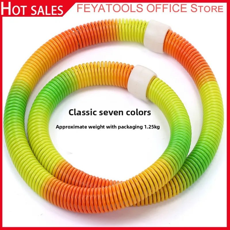 Bunter Hula-Reifen, schwerer und verdickter weicher Feder, der die Taille nicht beschädigt, Fitness-Kunststoffgeräte, Heim-Fitness-Zubehör