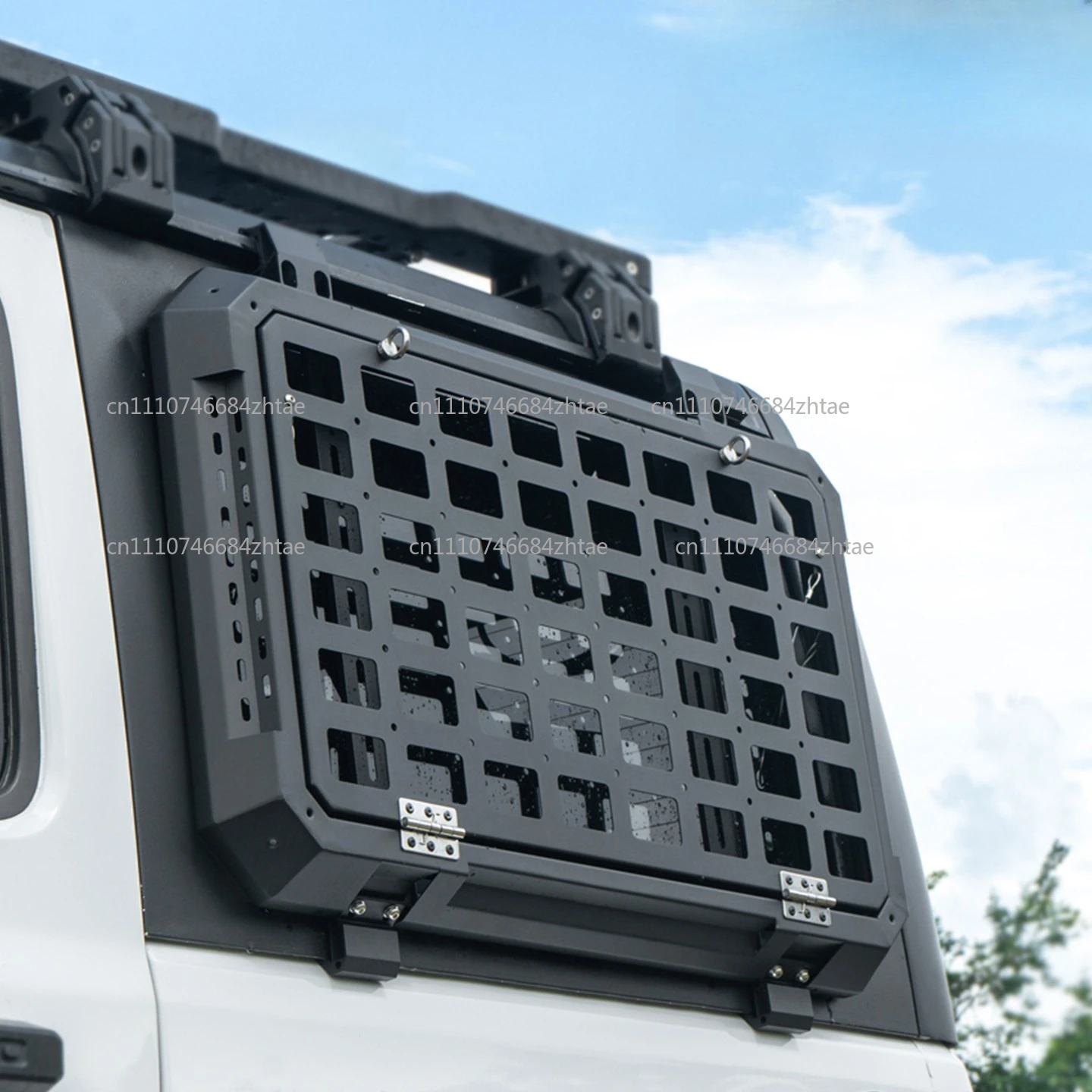 Rear Side Window Molle Panel Modular Storage Rack System Hanging Bag Side Window Expansion Racks  for Jeep Wrangler JL