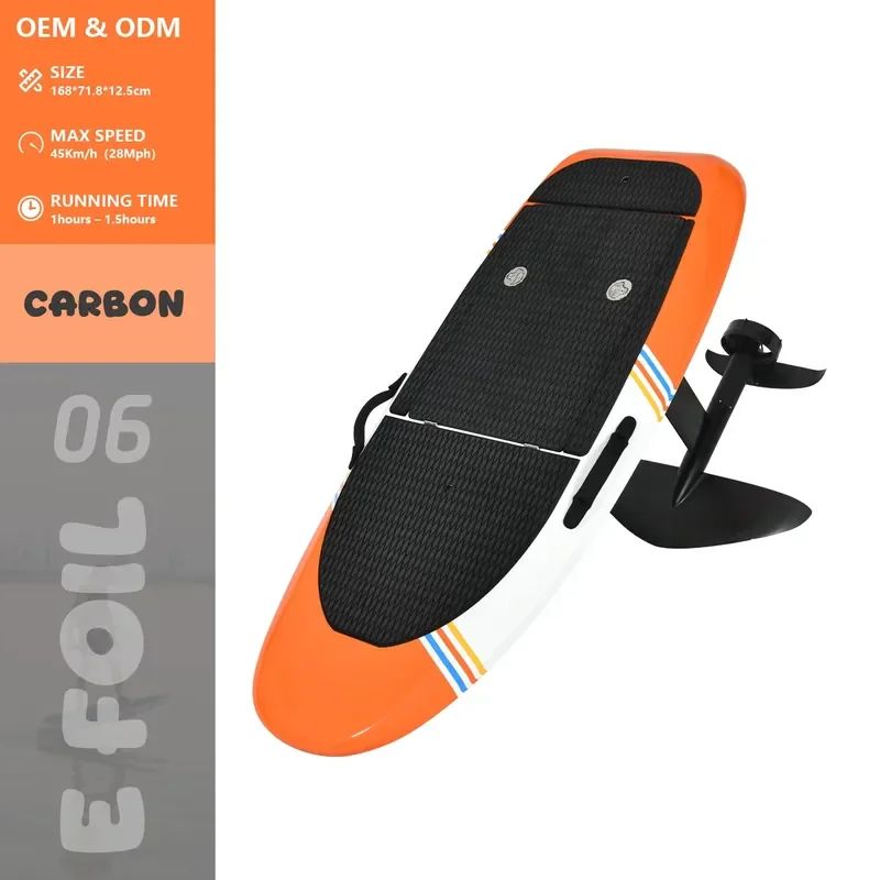High Quality Efoil Carbon Electric Surfboard Efoil Board Electric Hydrofoil 6KW Motor Power Surfboard with Battery Motor