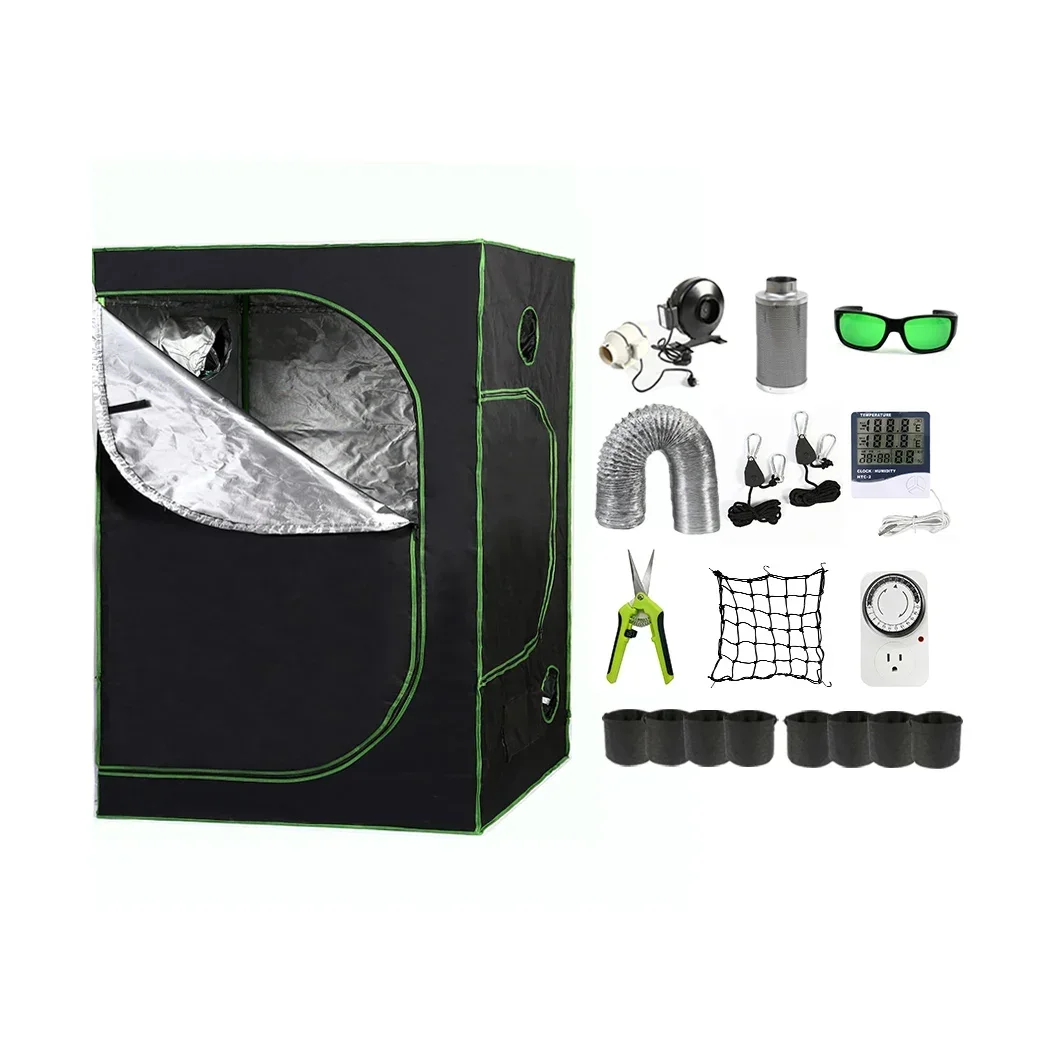 

2025Grow Tent Complete Kit Waterproof 150x150x200cm Indoor Hydroponic Horticulture Full Growing System With Grow Light Tent Kits