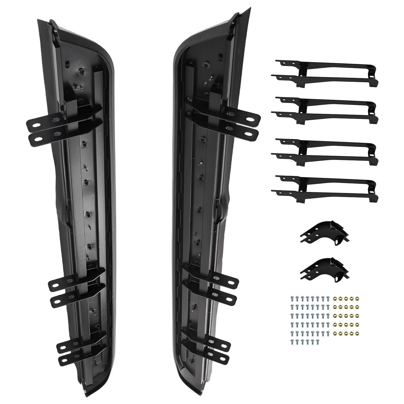 

Подножки (пороги) для Honda CR-V 2017-2020, для водителя и пассажира, черные/серебристые