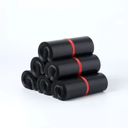 100pcs PE Plastic Envelope Mailing Bag Black Poly Waterproof Storage Bag Self Adhesive Seal Thickening Mailer Packaging Bag