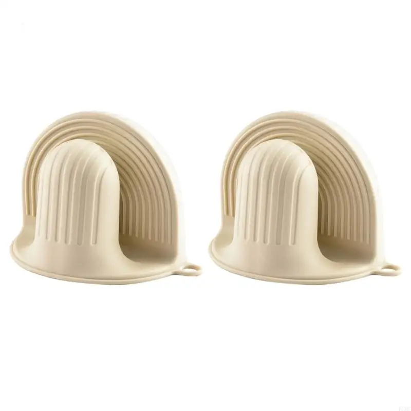 2 Piece Kitchen Cooking Gloves Heatproof Hand Protectors Pot Holders Baking Mitts For Microwave Oven And Stove Use HX6C