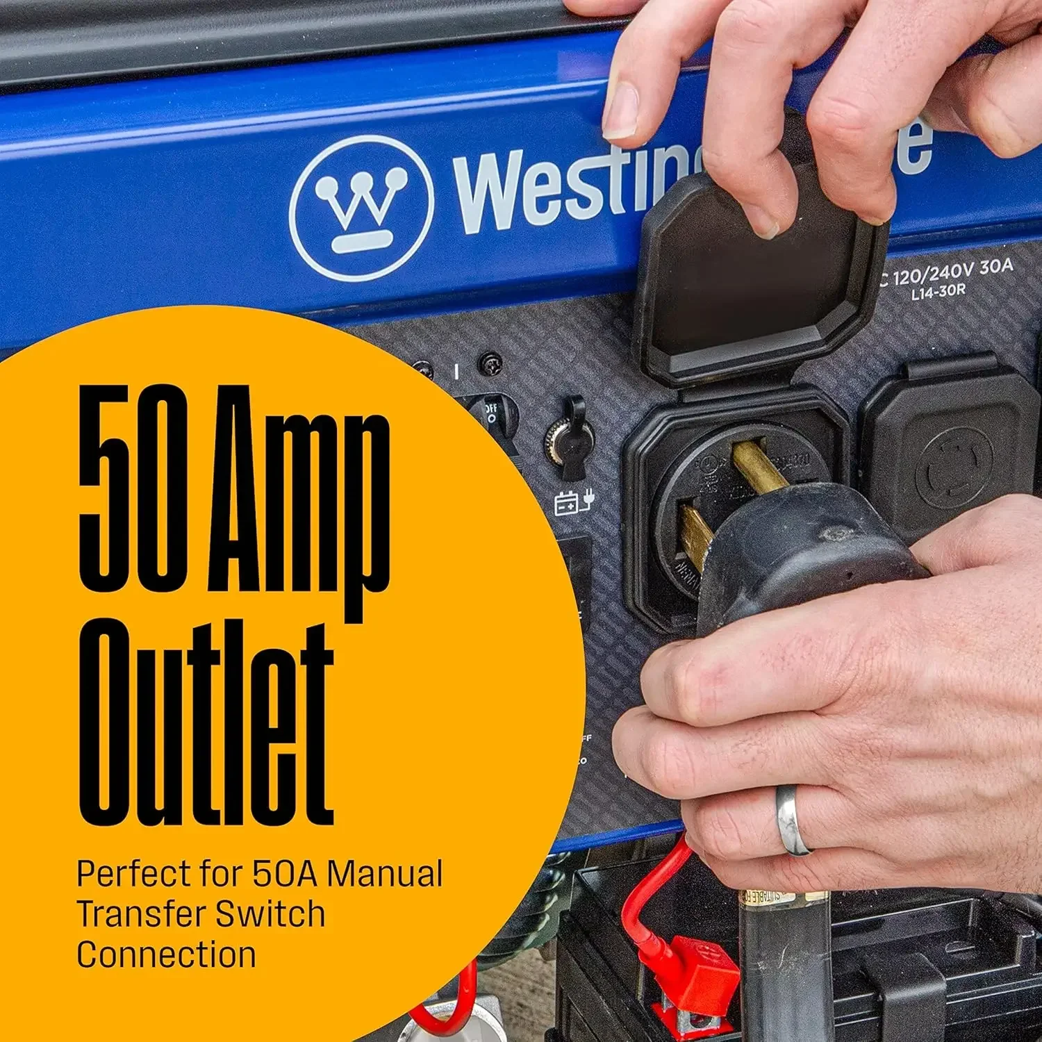 12500 Peak Watt Tri-Fuel Home Backup Portable Generator, Remote Electric Start, Transfer Switch Ready