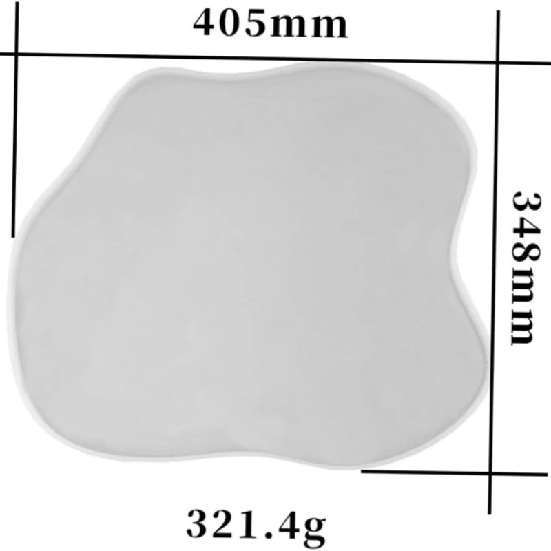 DIY Crystal Epoxy Resin Mold Large Rectangular Handle Tray Silicone Mold Handmade Mirror Swing Table Silicone Mold For Resin