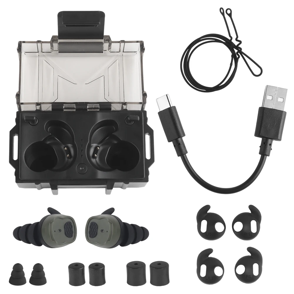 

Tactical Wireless Bluetooth Headset Sound Pickup Noise Reduction Outdoor Shooting Training Tactical Hearing Protection