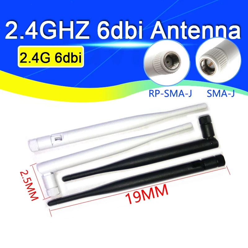 Antena Omni WIFI 2,4 GHz 6dBi Antena 2,4G RP-SMA Bluetooty Męskie żeńskie złącze routera bezprzewodowego IEEE WLAN/WiMAX/MIMO