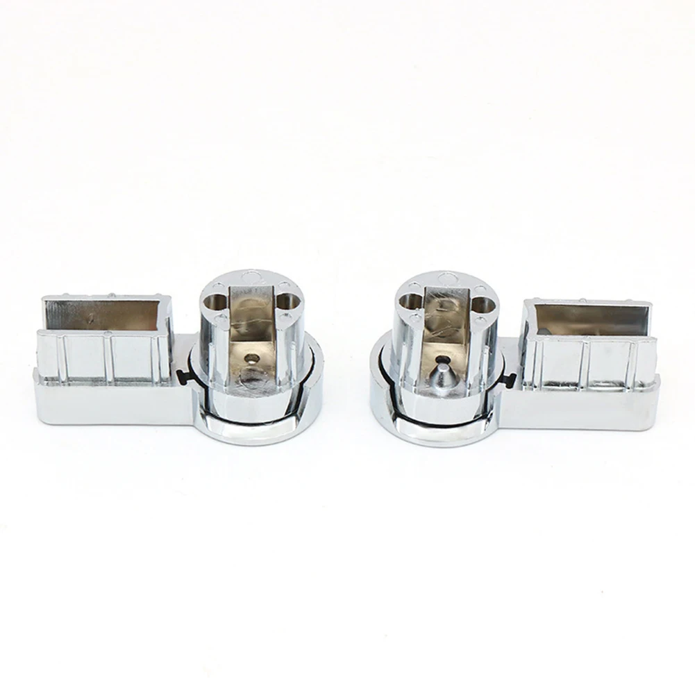 Bath Hinge Brackets For Shower Screens Robust ABS Material With Chrome Finish Designed For 6mm Glass Stability