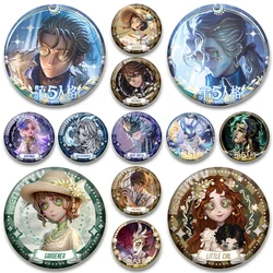 Identity V Badge Game Anime Lapel Pins 32/44/58mm Round Display Brooches for Backpack Clothes Accessories Fan Jewelry Gifts