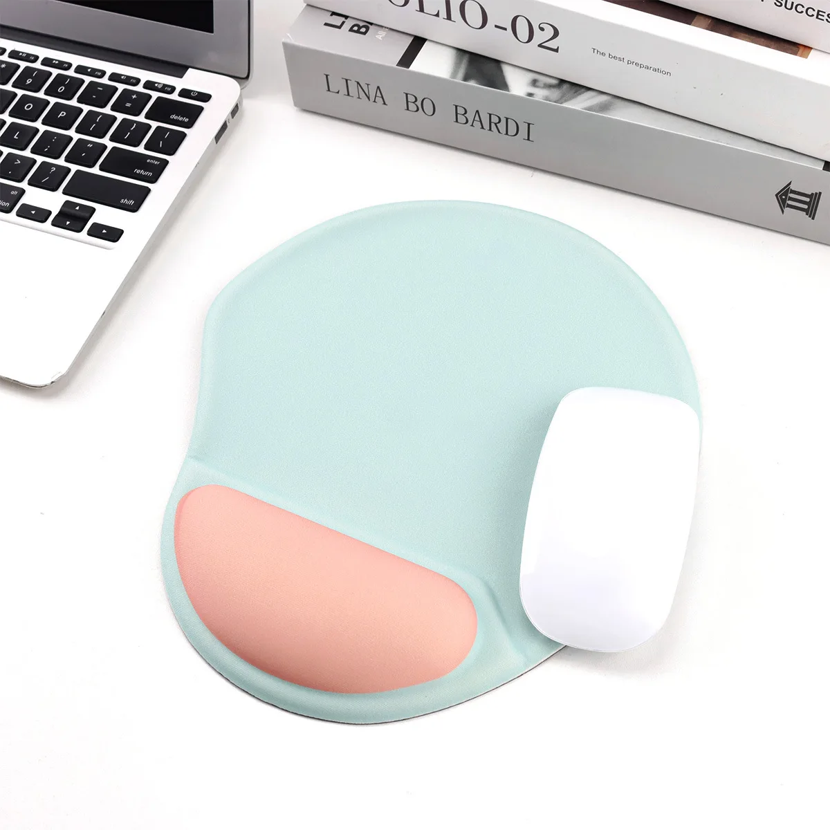 

Модный градиентный коврик для мыши с поддержкой запястья, нескользящий, мягкий, силиконовый, для компьютера