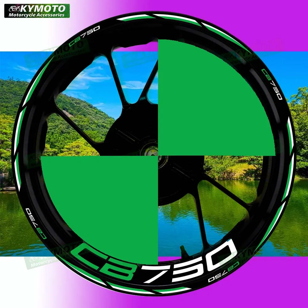 

Для Honda CB750 CB 750 аксессуары для мотоциклов 17 дюймов наклейки на передние и задние колеса обтекатель светоотражающие наклейки украшения