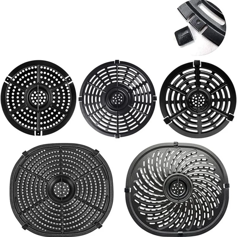 8PCS Air Fryer Rubber Bumpers Tabs Tips Protective Feet Covers Tray Rubber Replace Parts Detachable Parts Cooking Accessories