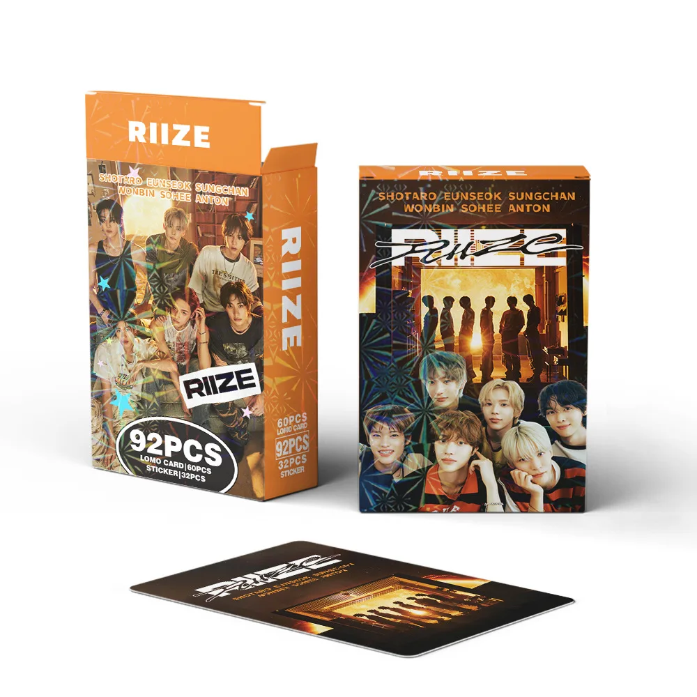 92 قطعة/المجموعة/المجموعة RIIZE Idol Boy ألبوم جديد بطاقات Lomo الشهرة SHOTARO EUNSEOK WONBIN SUNGCHAN HD Printd Photocards وملصق المشجعين هدية