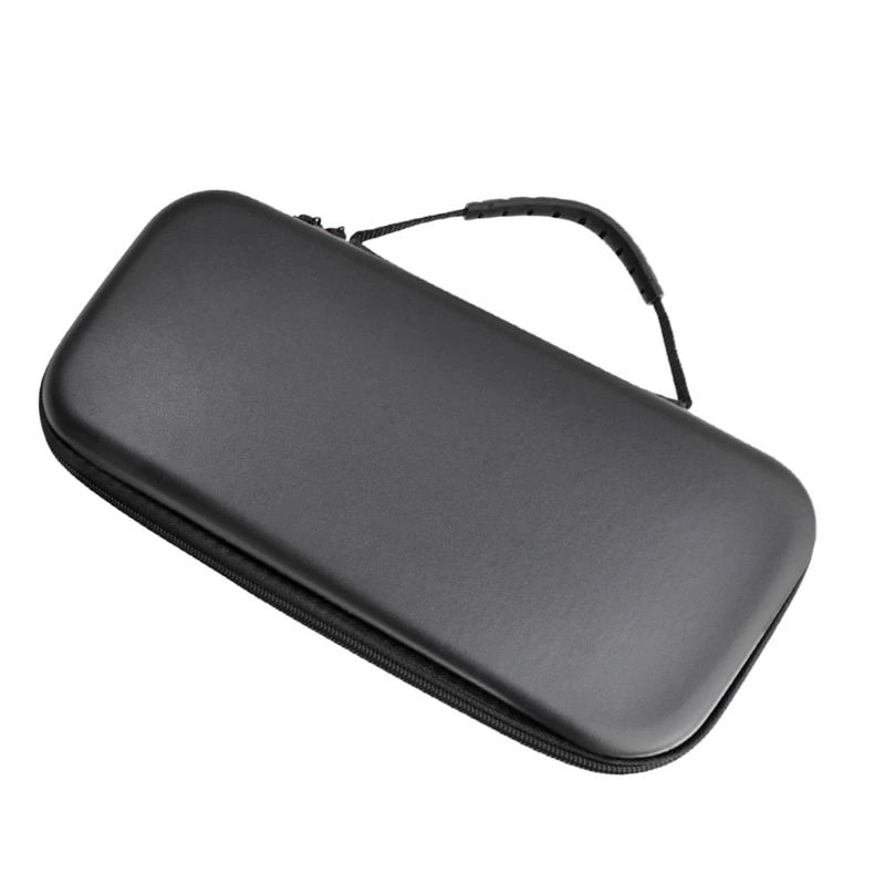 Bolsa para consoles jogos, estojo transporte à prova choque com compartimento para cartão, bolso malha, caixa à