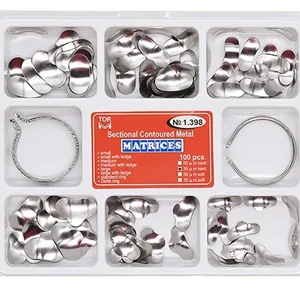 Systemsystem -Summe -Schnitt -Matrix autoklavierbar, metallische Zahnheilkunde, Klemmring, 100 PCs 8 Hauptverkaufsmaterial Zahnheilkunde - №1