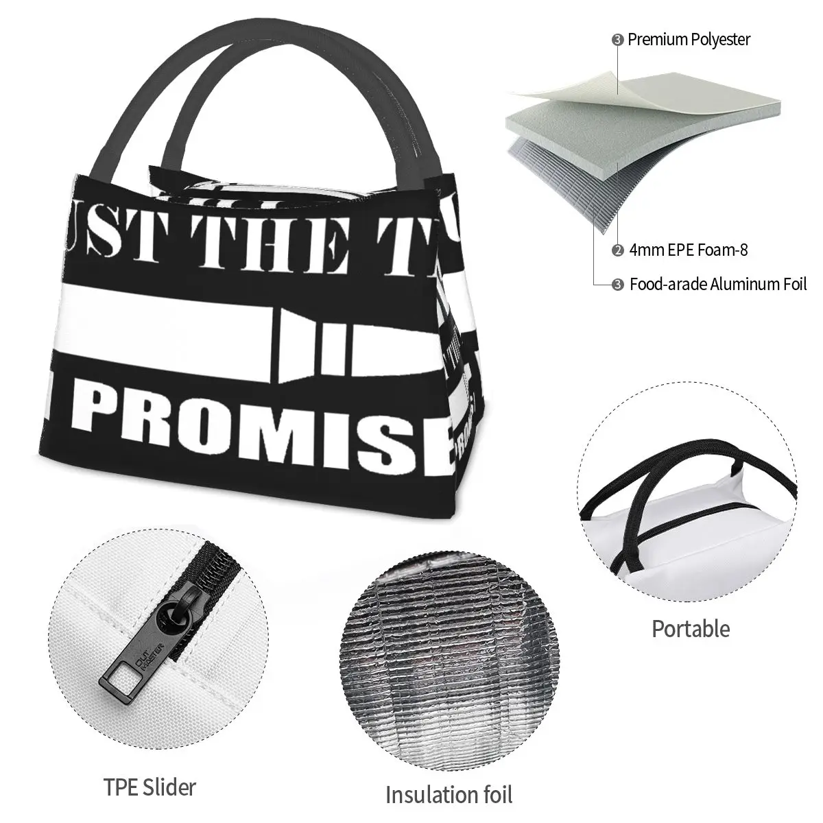 Just The Tip I Promise Portable insulation bag for Cooler Thermal Food Office Pinic Container