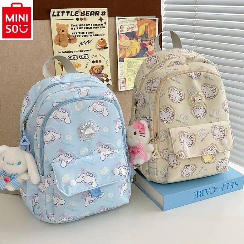 MINISO Hello Kitty Weight Loss and Backbone Protection Shoulder Strap Cushion for Students, Sweet Large Capacity Backpack