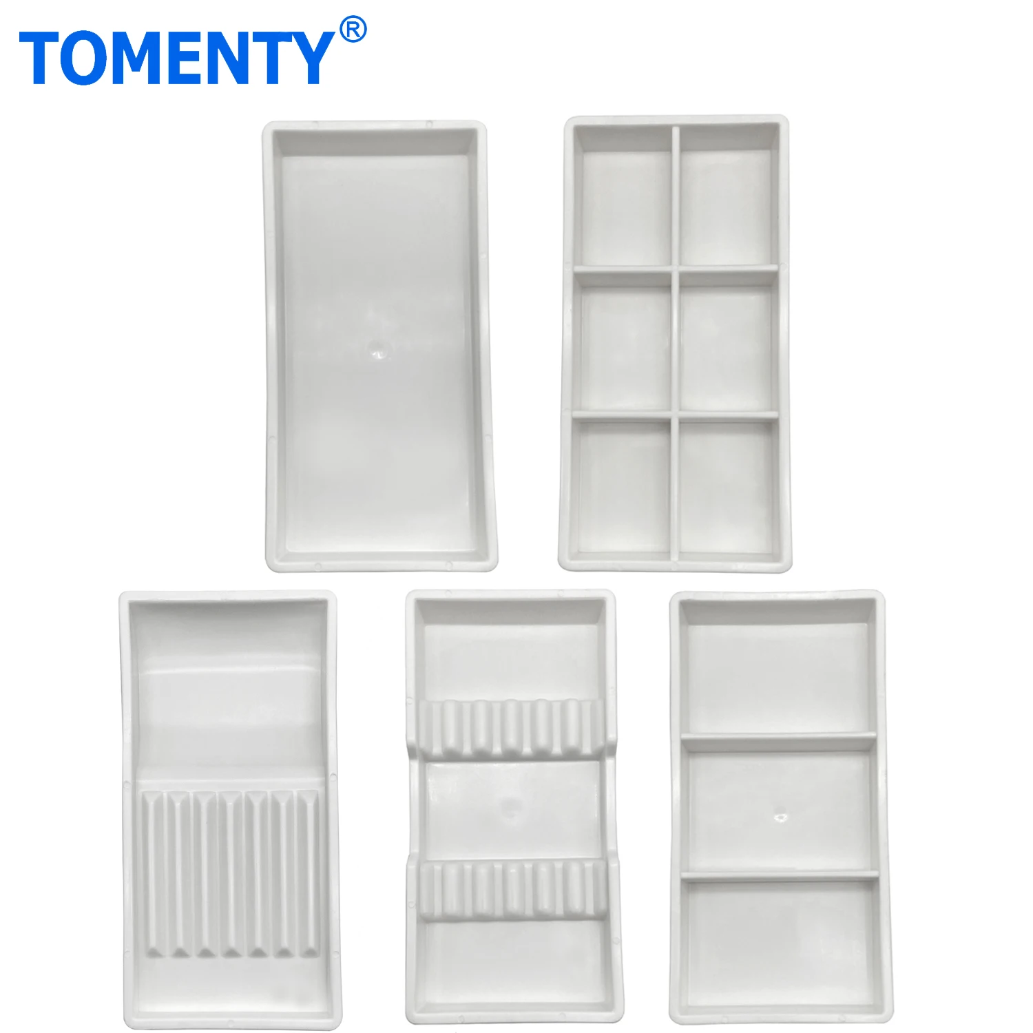 1Pcs Plastic Dental Instrument Tray Separate Tray Autoclavable Plastic Divided Split Trays for Medical Tattoo Dentistry Tools