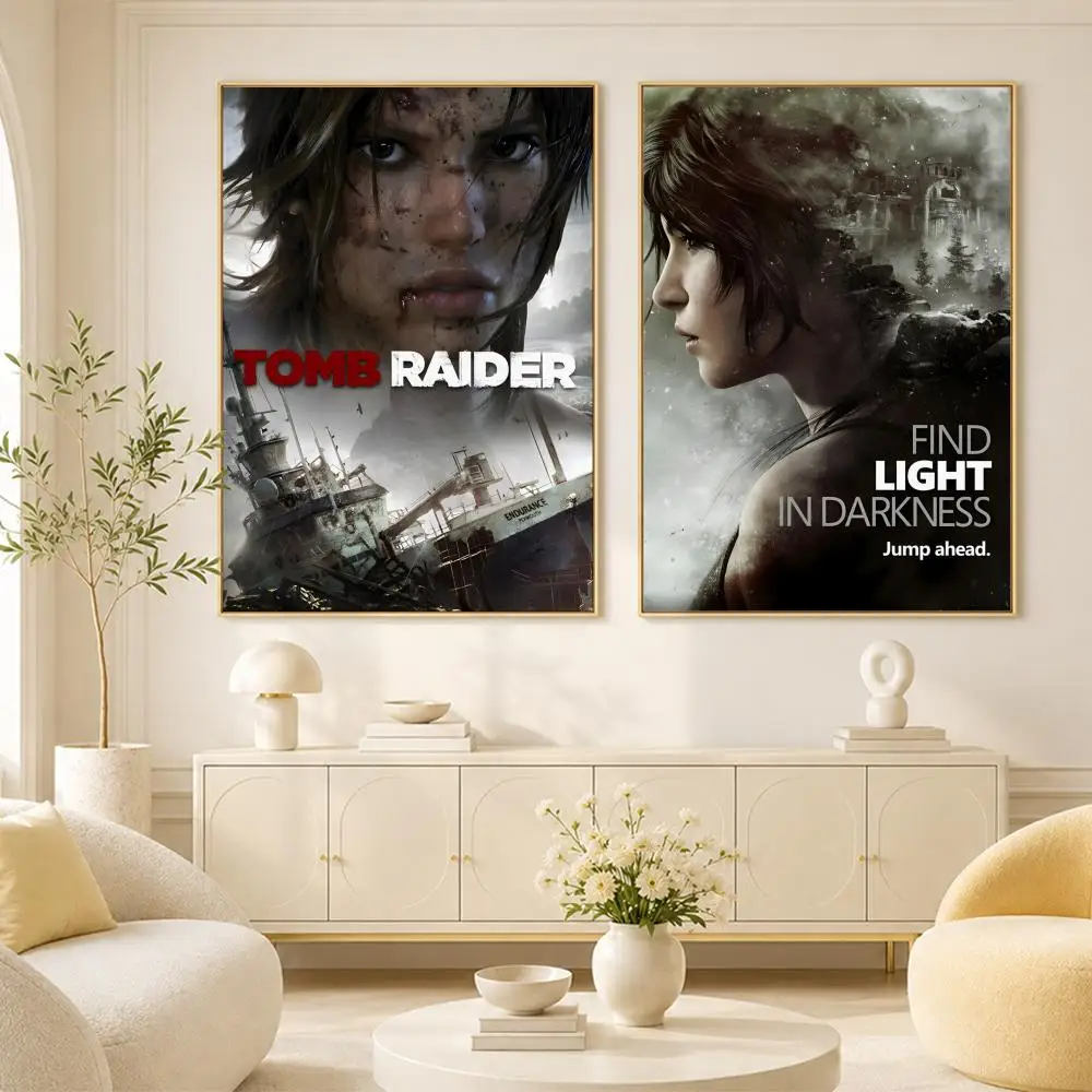 Tomb Raider Anime Poster Room Home Decoration Interior Wall Art Printing Garage Posters Gift