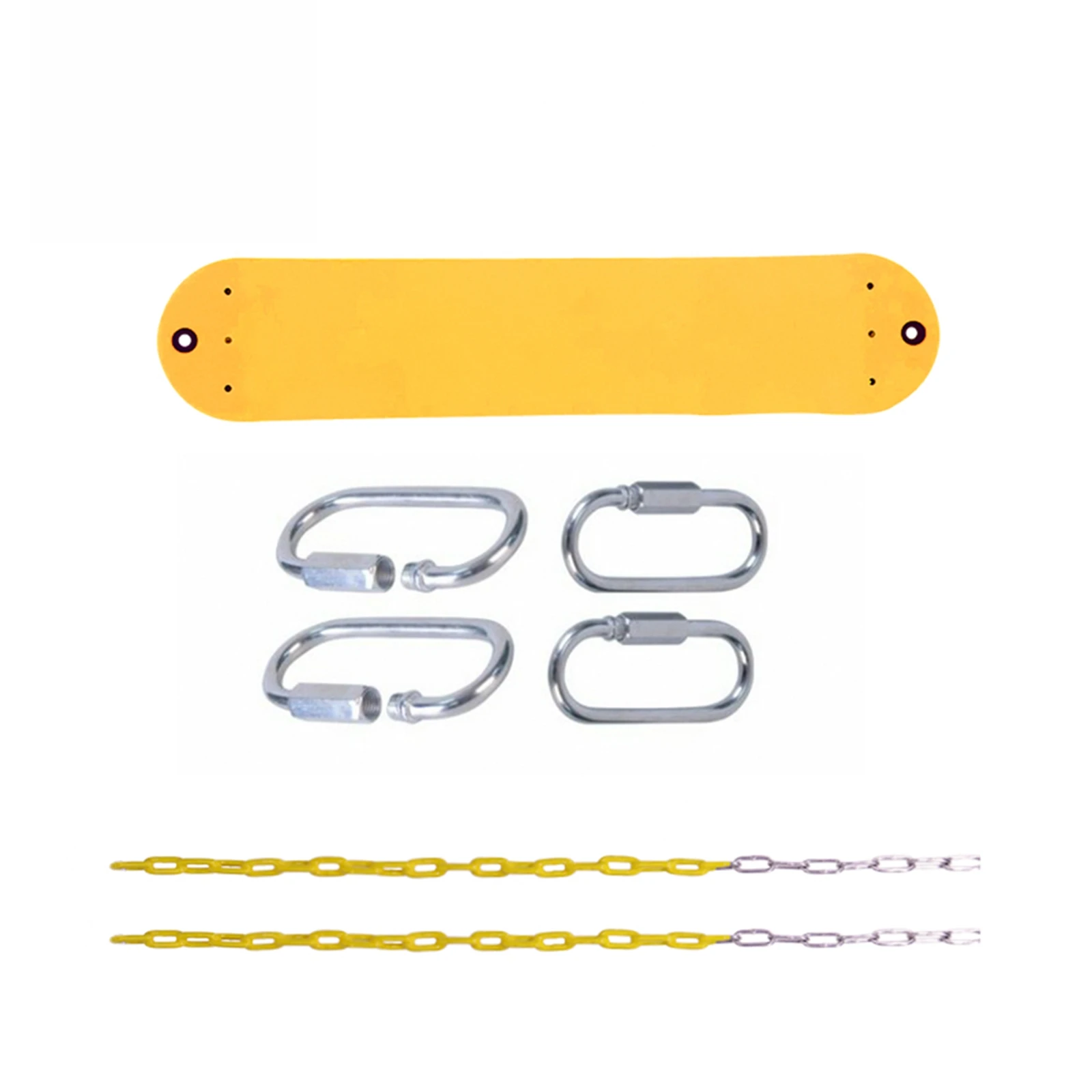 Heavy Duty Swing Seat Set Accessories Replacement Swings Slides Gyms Outdoor    yellow