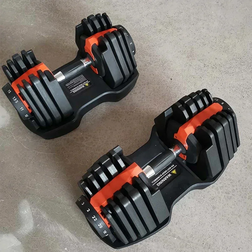 VEVOR-Mancuernas ajustables, 24/40KG, 52, 5/90LBS, equipo de Fitness, entrenamiento de músculos del brazo, juego de mancuernas ajustables para