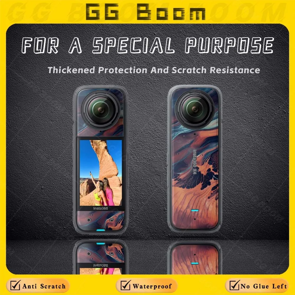 For Insta 360 One X4 insta360 X4 Action Camera Sticker Full Body Decoration Protective Decal Waterproof Moto Accessories