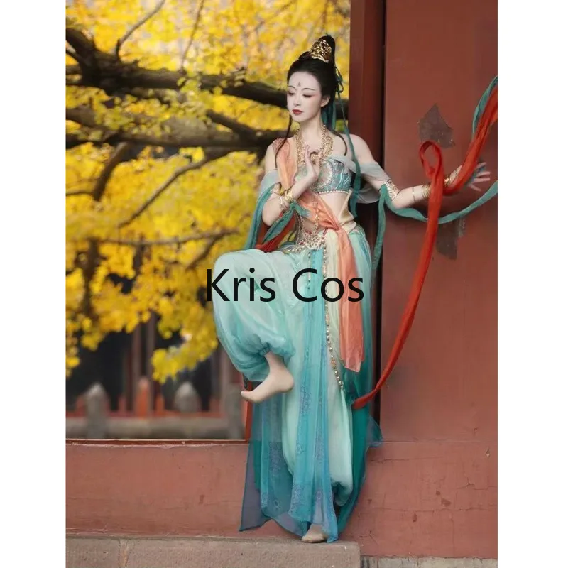 Dunhuang Feitian Women Dress Western Regions Princess Dress 2023 Exotic Style Flying Dance Dress Without accessories