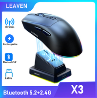 Wireless Mouse Bluetooth 2.4G Dual Mode Rechargeable with Charging Dock Backlight LED High Cost-Effective for Laptop PC Mac​