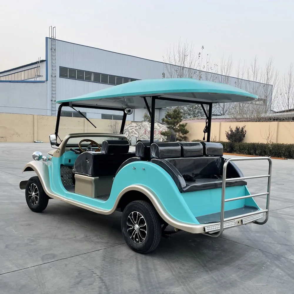 Street Legal Old Retro Golf Cart Buggy 5000w Antique Sightseeing Electric Vintage Classic Car For Adults Sale