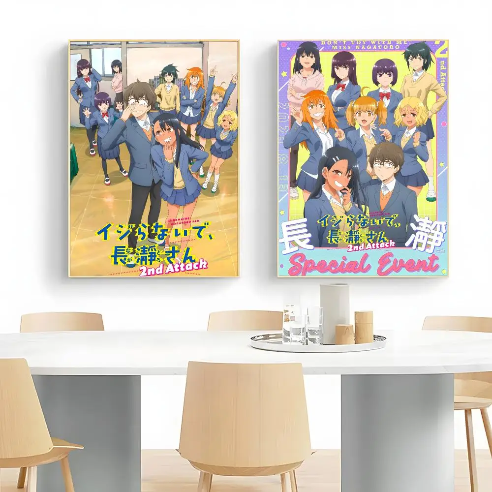 romance anime d-Don't Toy with Me Miss Nagatoro Poster Wall Art Print Decorative Mural Home Decor Gift Unframed