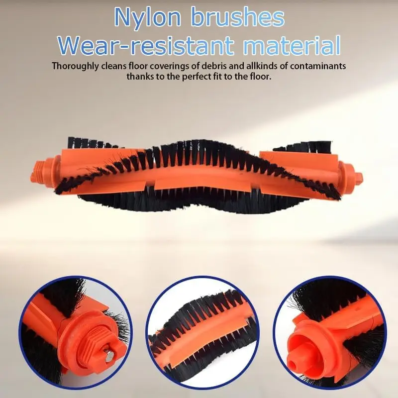 فرشاة الأسطوانة الرئيسية فلتر HEPA ممسحة القماش لملحقات أجزاء المكنسة الكهربائية الروبوتية Xiaomi E10 B112 E12