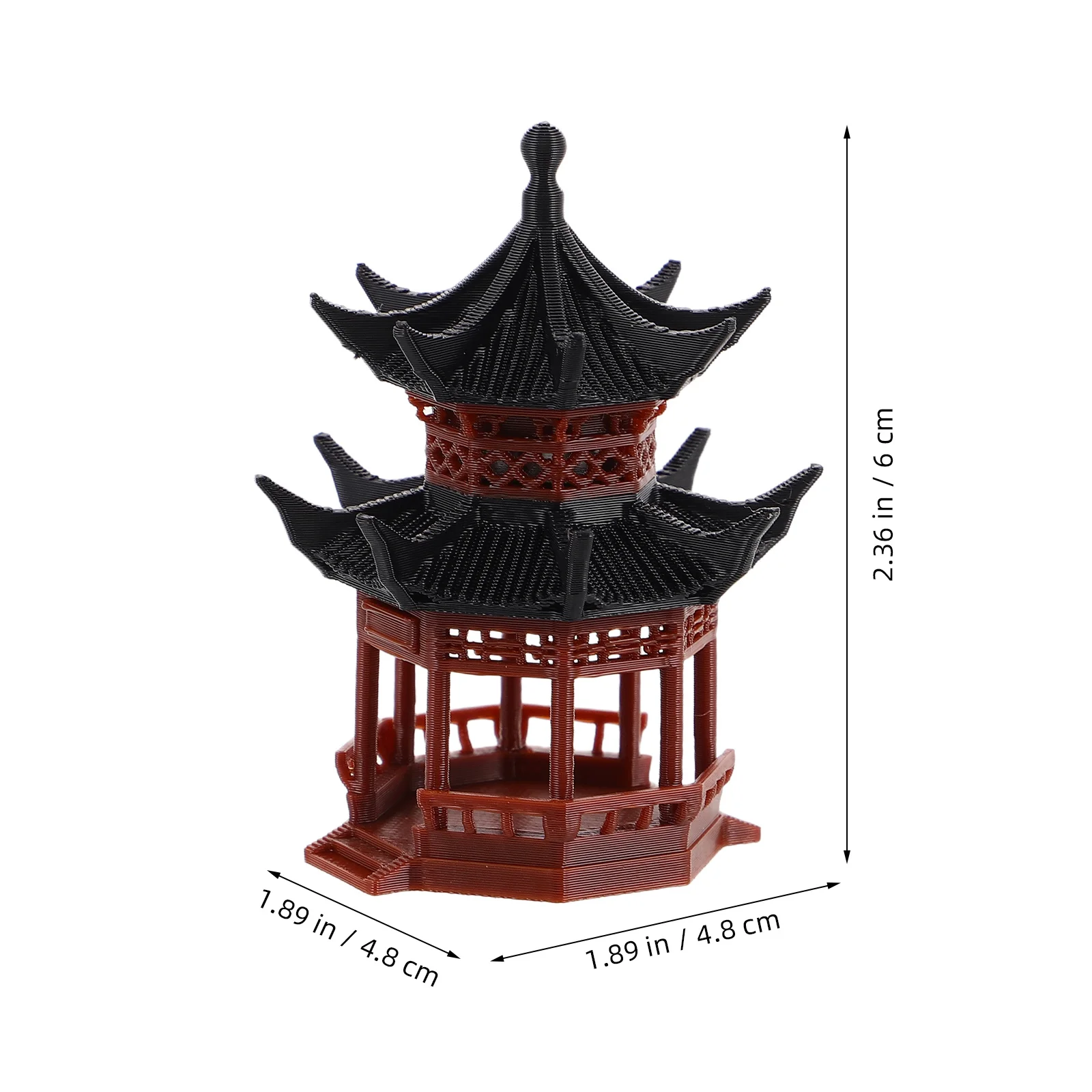 Mini Zen Garden Pagoda Ornament Micro Paesaggio Accessori per Bonsai Acquario Decor Decorazione del Piccolo Paesaggio a Tema Asiatico
