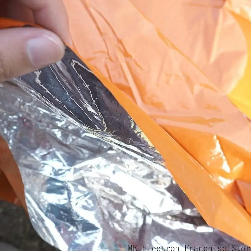 T5ea Thermal Emergencho Poncho à prova vento para camping e atividade ao ar livre