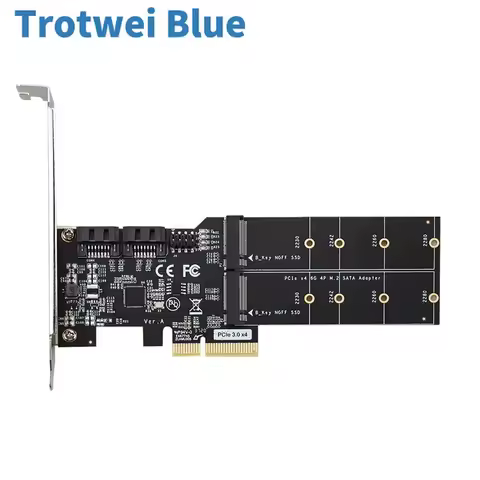 PCIE 3.0 X4 CHANNEL to 2-PORT M.2 (B-KEY) AND 2-PORT SATA3.0 ISER ASM1164