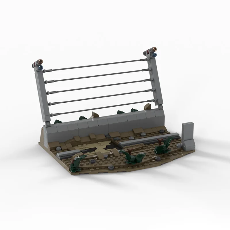 인기 영화 시리즈 모델 Moc 빌딩 블록 전기 울타리 모델 DIY 조립 건설 크리스마스 장난감 생일 선물