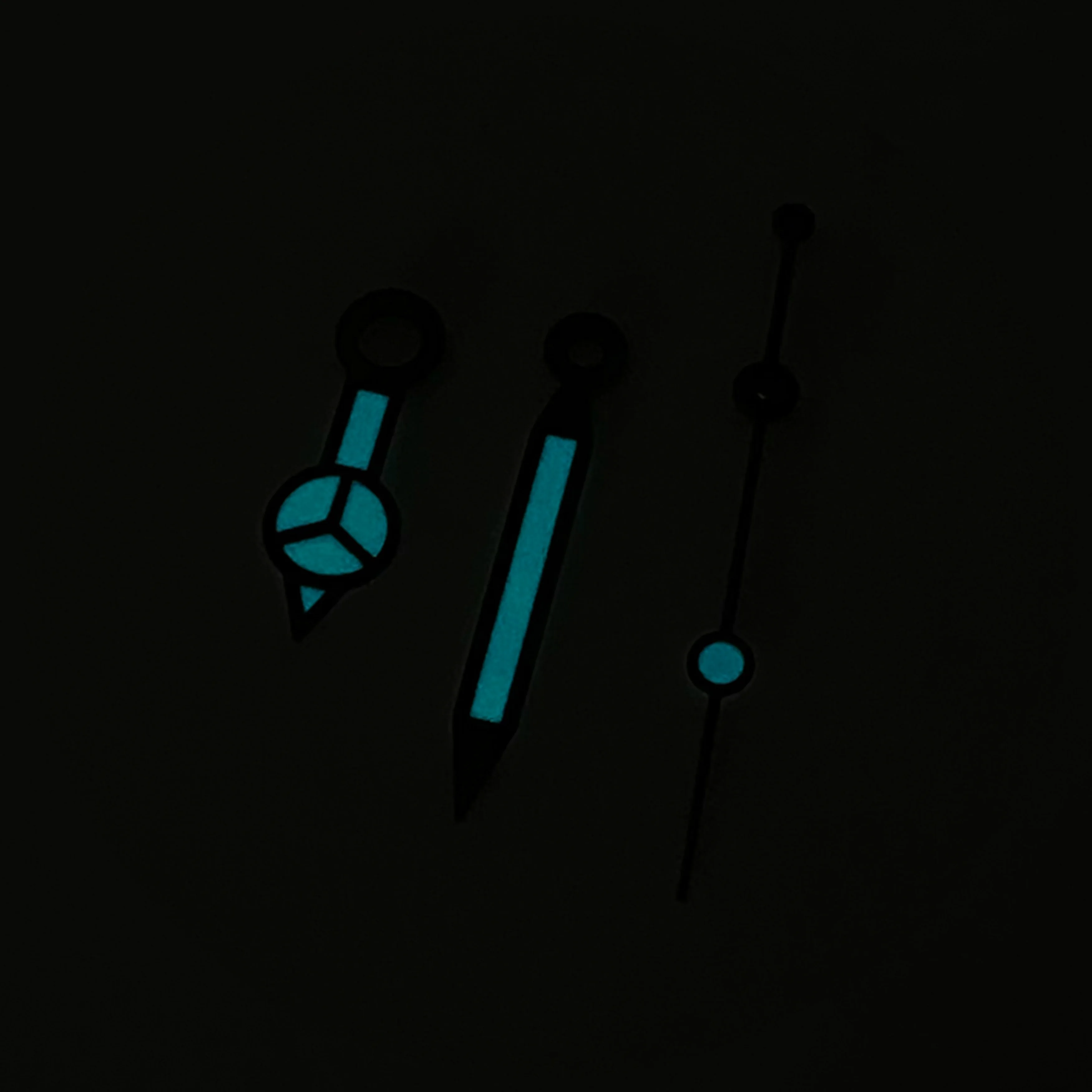 عالية الجودة 8 مللي متر * 12 مللي متر * 12.5 مللي متر الأيدي الشظية الأزرق مضيئة الأيدي ل NH35/36/4R/7S حركة الساعات مؤشرات الأيدي أجزاء