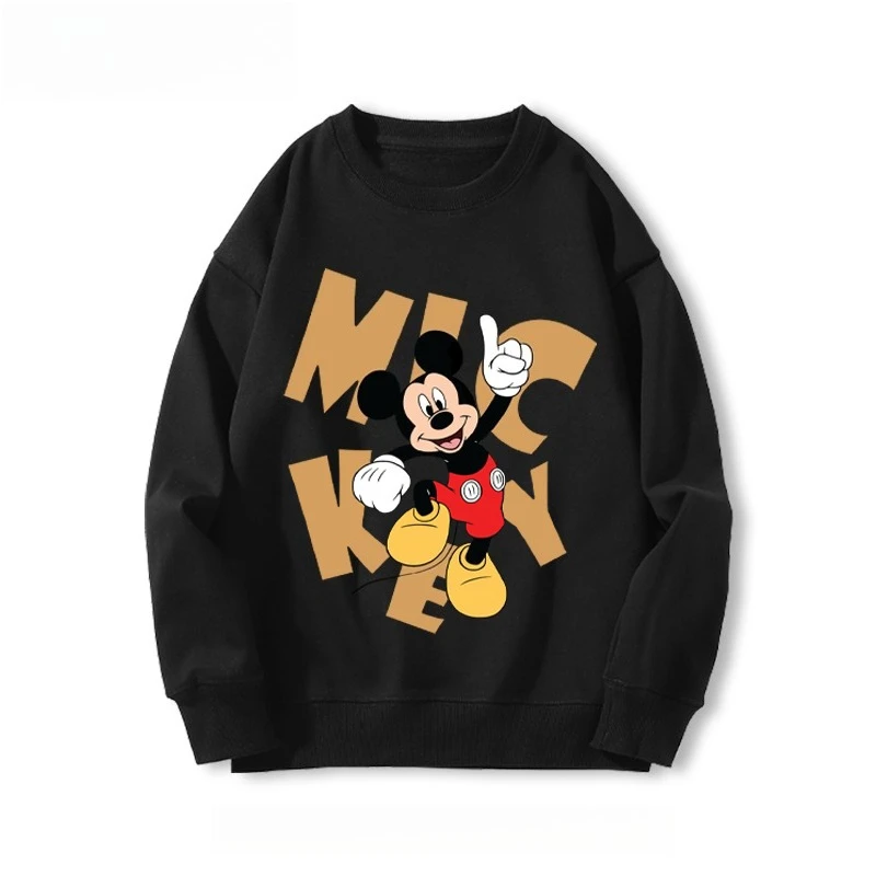 

Disney Mickey Mouse Anime Crew Neck Sweater Male and Female Teens Autumn and Winter Long Sleeves Casual Loose Jacket Comfortable