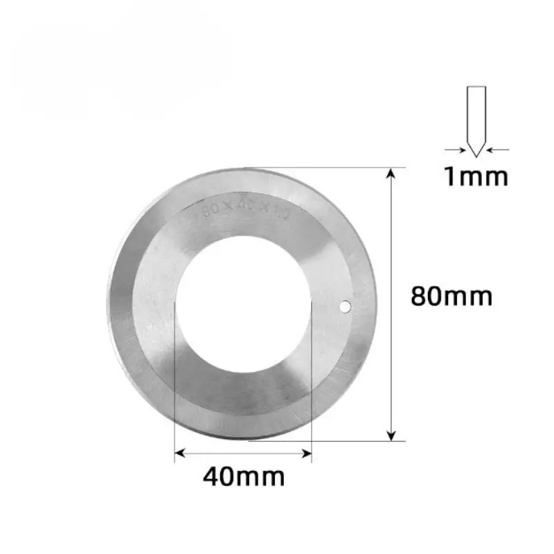 3 Pcs/Lot Leather Slitting Machine Blade 80×40×1.0mm Leather Cutting Machine Double Sided Blades