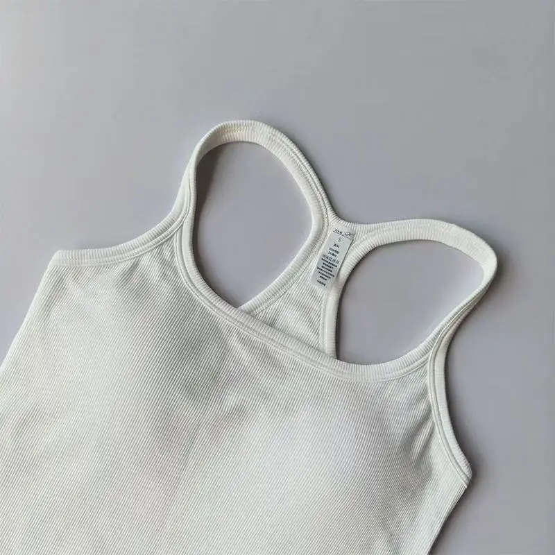 Damen Yoga-Bekleidung Sport-BH Stoßfest Push-Up Fitnesskleidung mit Gepolsterter Brust Lauf-Oberbekleidung Pilates Tanktop – Detail 19