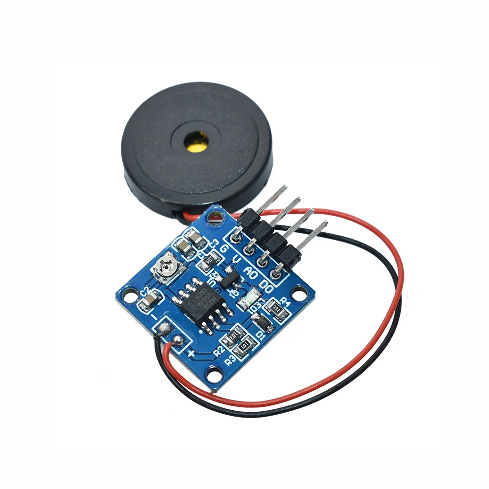 50PCS Vibration Sensor Piezoelectric Sheet Knocking Vibration Switch Module PCBA Piezoelectric Shock Tapping Knocking Vibration