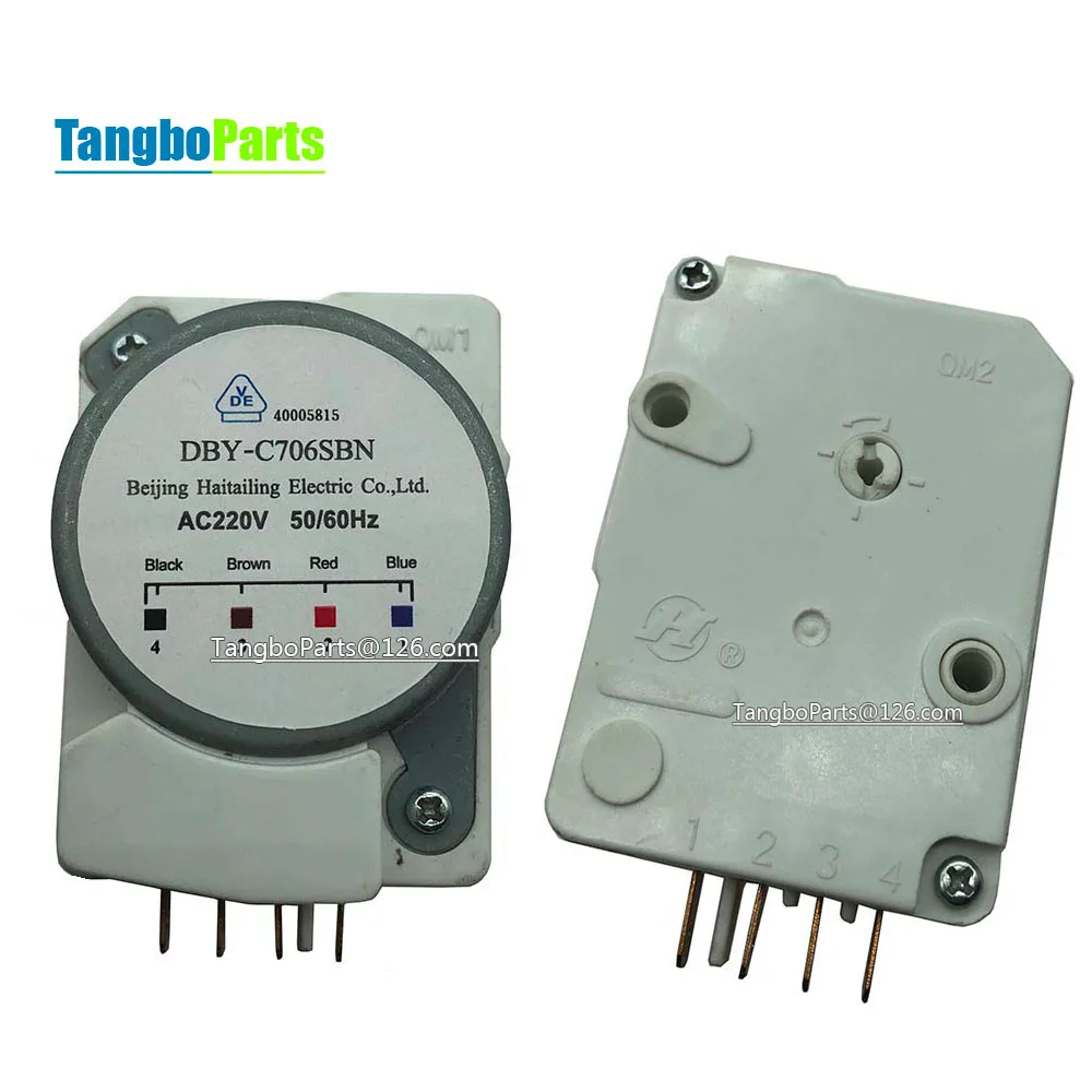 1Pcs AC220V DBY-C706SBN Defrost Control Timing Starter Refrigerator Defrost Timer For Galanz Fridge